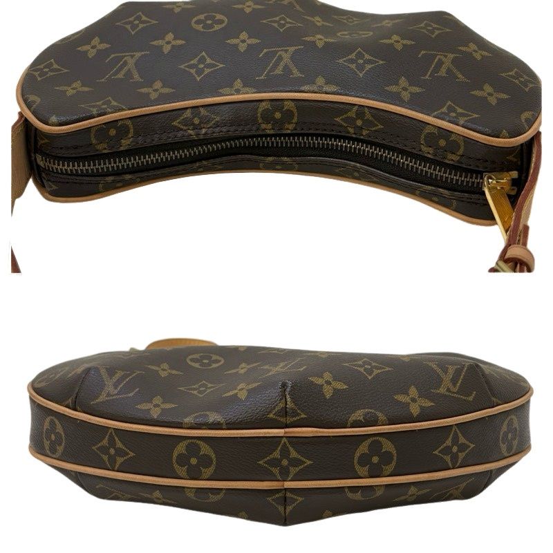 LOUIS VUITTON ルイヴィトン ポシェット・クロワッサン M51510 ブラウン モノグラム ショルダーバッグ レディース 【中古】 22606K240