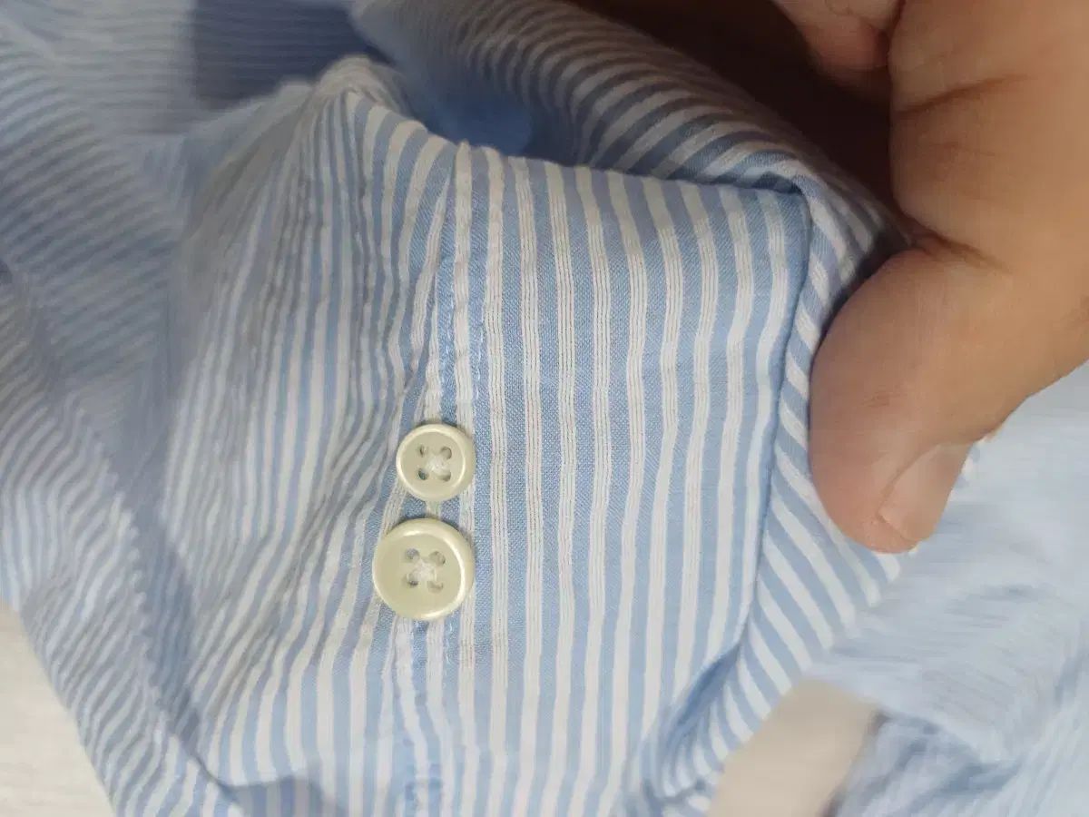 ポロ ラルフローレン メンズ ストライプ シアサッカー シャツ ブルー XL サイズ