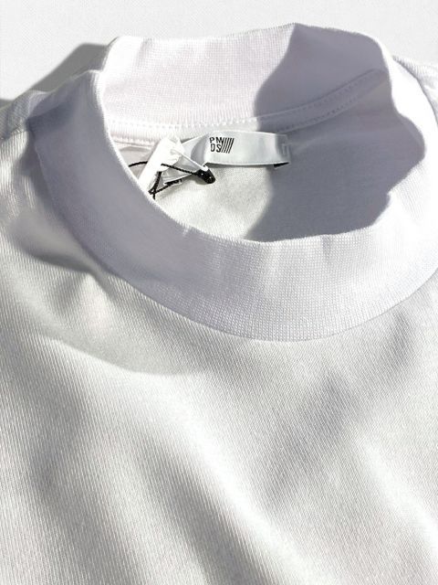 【OUTLET】【定価19,800円(税込)】PREMIUM MOOD DENIM SUPERIOR -PMDS- ピーエムディーエス カモフラ柄ポケットで大人のラグジュアリーカジュアルを演出するブランドロゴ付き セミモックネック Tシャツ ティーシャツ 31