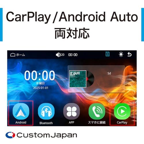 【新品】Custom Japan(カスタムジャパン) スマートライドダッシューボード SRD5 Slim (5inch) バイク スマートモニター CarPlay Android Auto対応 4fc6ce9d