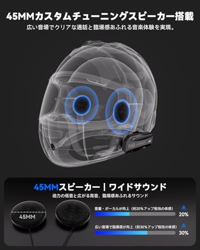 【新品】N8 バイク インカム|ヘルメット インカム|8人同時通話&音楽を聴きながら通話可能|音楽共有 デュアルチップ Qualcomm Bluetooth 5.4|45mm大音量スピーカー+IP67防水|ワンタッチ接続・自動復帰・最長200 815b4799 【新品】N8 バイク インカム|ヘルメット インカム|8人同時通話&音楽を聴きながら通話可能|音楽共有 デュアルチップ Qualcomm Bluetooth 5.4|45mm大音量スピーカー+IP67防水|ワンタッチ接続・自動復帰・最長200 815b4799