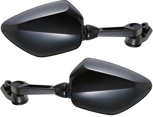 【新品】タナックス(TANAX) バイクミラー ナポレオン シャークミラー アルミ鏡 左右2本セット (正・逆ネジボルト付) 10mm ブラック AOS-104-BB c09b52a1