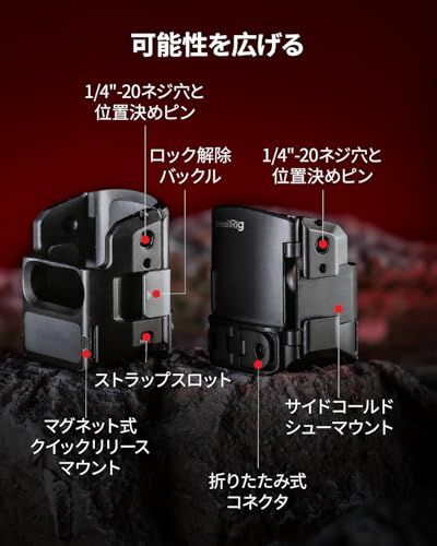 【新品】SmallRig DJI対応Osmo Pocket 3用カメラケージ 拡張アダプターアクセサリー アルミニウム保護ビデオケージ 52g軽量マウント Pocket 3対応 コールドシューマウント 1/4 【新品】SmallRig DJI対応Osmo Pocket 3用カメラケージ 拡張アダプターアクセサリー アルミニウム保護ビデオケージ 52g軽量マウント Pocket 3対応 コールドシューマウント 1/4