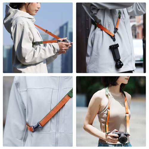 【新品】[ウランジ] Falcam Maglink カメラストラップ ショルダーストラップ マグネット クイックバックル 790mm?1400mm 速写ストラップ 長さ調節可能 入門ミラーレスカメラ/デジタル/小型一眼レフ/コンパクトカメラな 235c7432