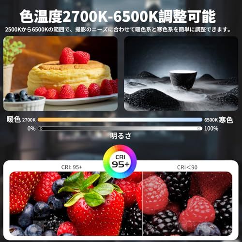 【新品】Ulanzi UA20 20W LEDビデオライト 撮影用ライト チューブライト インフレータブル マグネット付き 色温度2700K?6500K CRI 95+ 2500mAh Type C充電式 高輝度 1/4インチネジ穴 折りたた 46924baf