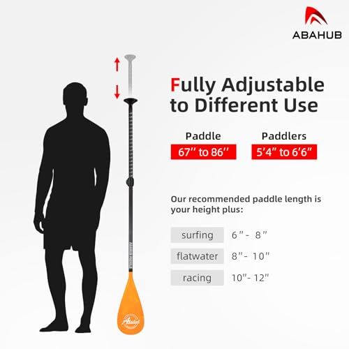 【新品】Abahub カーボン SUPパドル パドルボード用 3ピース 軽量 スタンドアップパドルオール 調整可能 カーボン ファイバー シャフト 172-213CM プリント プラスチック ブレード+パドルバッグ 6503549f 【新品】Abahub カーボン SUPパドル パドルボード用 3ピース 軽量 スタンドアップパドルオール 調整可能 カーボン ファイバー シャフト 172-213CM プリント プラスチック ブレード+パドルバッグ 6503549f