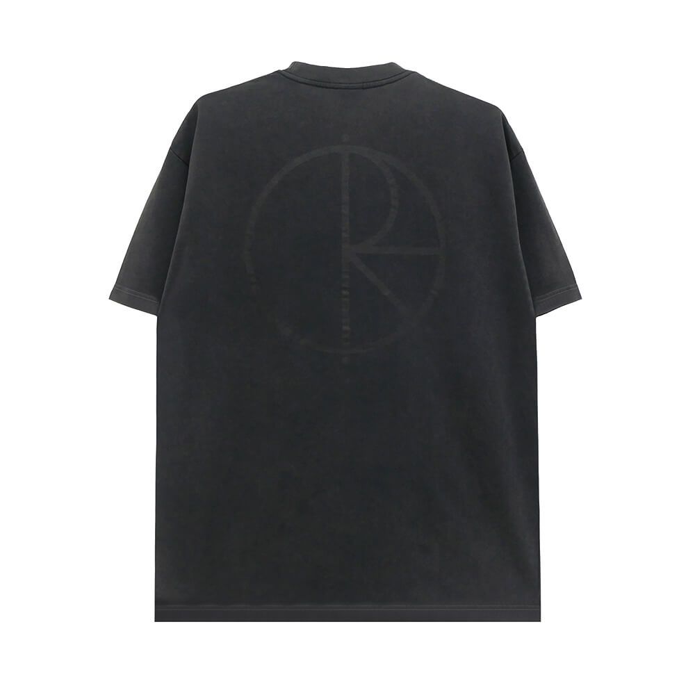 POLAR T-SHIRT ポーラー Tシャツ STROKE LOGO CONTRAST SILVER BLACK スケートボード スケボー