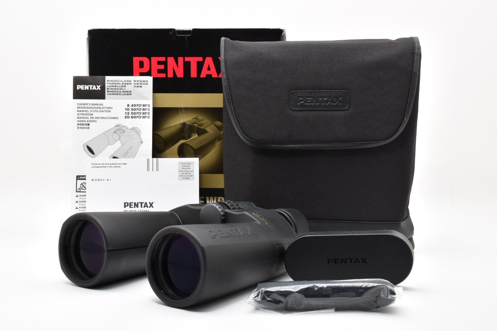 ■ ほぼ新品 ■ ペンタックス　PENTAX 20×60 2.2° PCF WP II 《動作確認済・元箱・説明書・ケース・ストラップ》 双眼鏡 防水 A1305