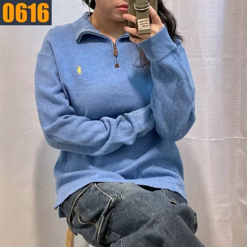 95 POLO ポロ ラルフローレン ハーフジップ スウェット Tシャツ
