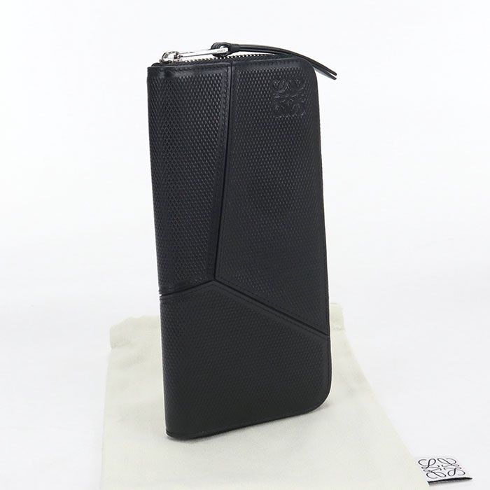 LOEWE ロエベ ジップアラウンドウォレット パズル 長財布ラウンドファスナー カーフ【中古】 メンズ