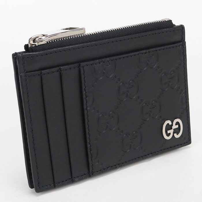 GUCCI グッチ フラグメントケース グッチシマ 597560 カードケース レザー【中古】 メンズ