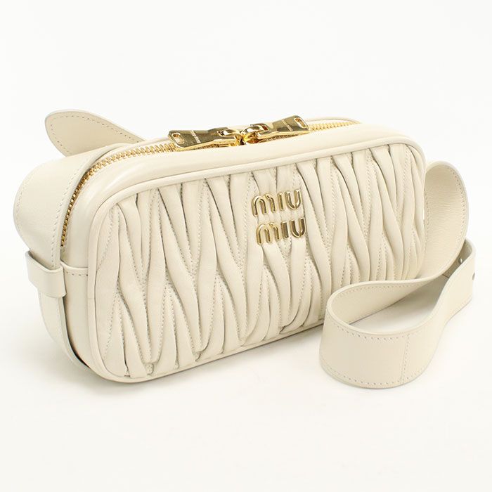 MIUMIU(OUTLET) ミュウミュウ アウトレット マテラッセ ショルダーバッグ/ラムスキン【中古】 レディース