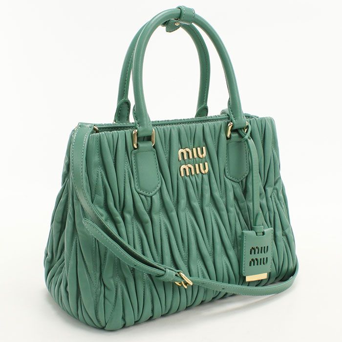 MIUMIU(OUTLET) ミュウミュウ アウトレット 2WAY マテラッセ トートバッグ/ラムスキン【中古】 レディース