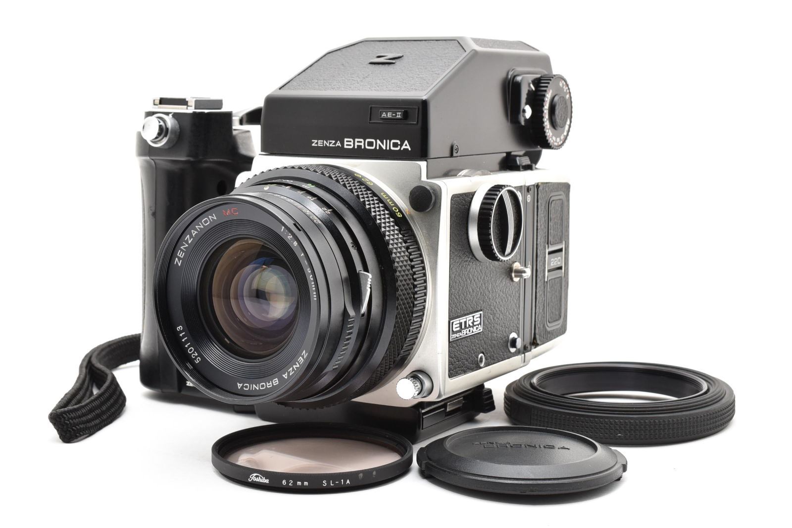 □ 美品 □ ゼンザ ブロニカ ZENZA BRONICA ETR S ＋ ZENZANON MC 1