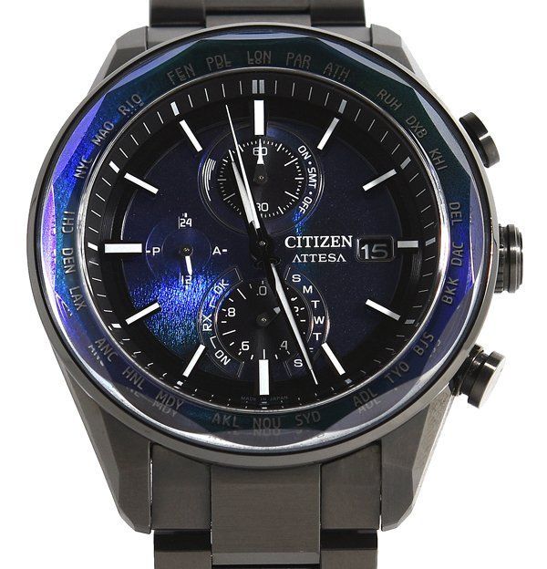 美品 CITIZEN シチズン ATTESA アテッサ AT8314-53L H800-00DB002 ダイレクトフライト ACT Line 限定モデル エコ・ドライブ メンズ