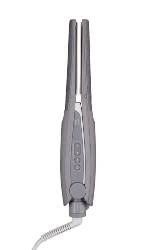 Nobby by TESCOM ストレートアイロン ヘアアイロン プロテクトイオン シルクコーティング 60~210℃ 海外対応 温度調整/ロック/メモリー機能 自動OFF 開閉ロック NIS500B ラク抜きプラグ スモーキーグレー NIS500B-Hma
