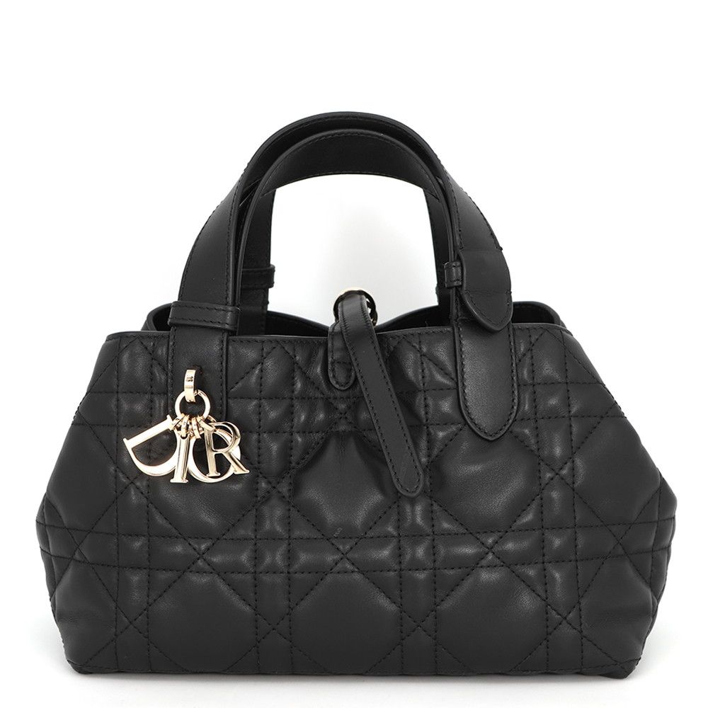 ディオール ハンドバッグ マクロカナージュ トゥジュール スモール カーフレザー M2822OSNW Christian Dior 黒