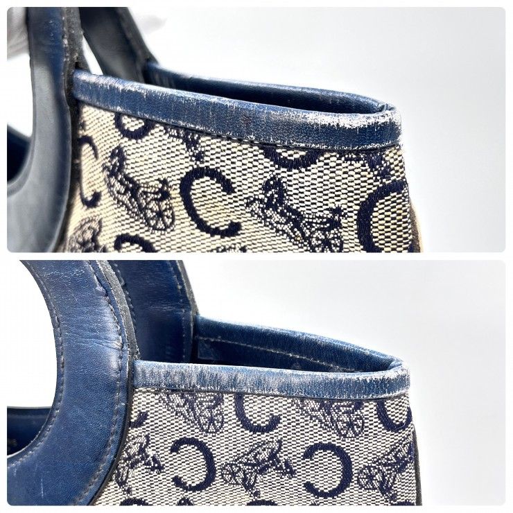 ブランド別 【希少】CELINE セリーヌ Cマカダム 馬車柄 ハンドバッグ 