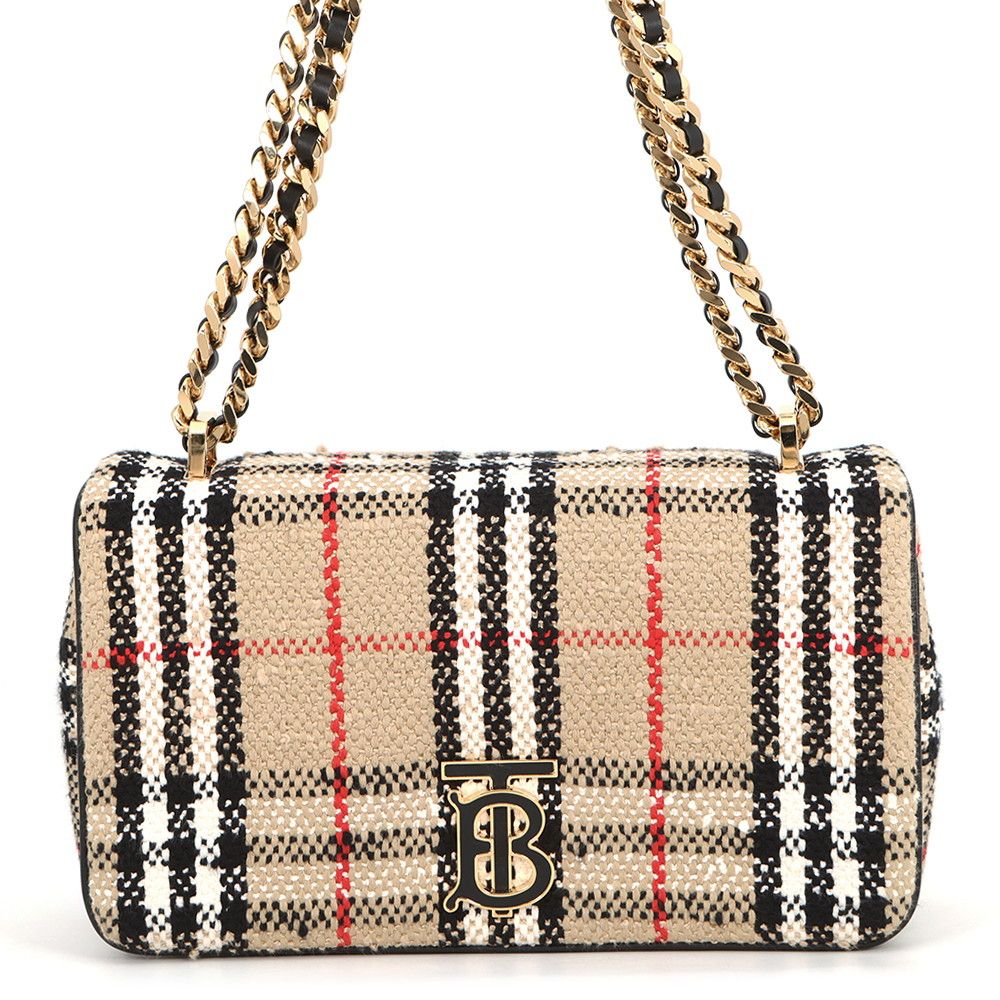 バーバリー チェーンショルダーバッグ ローラ TBロゴ キャンバス 8063080 BURBERRY