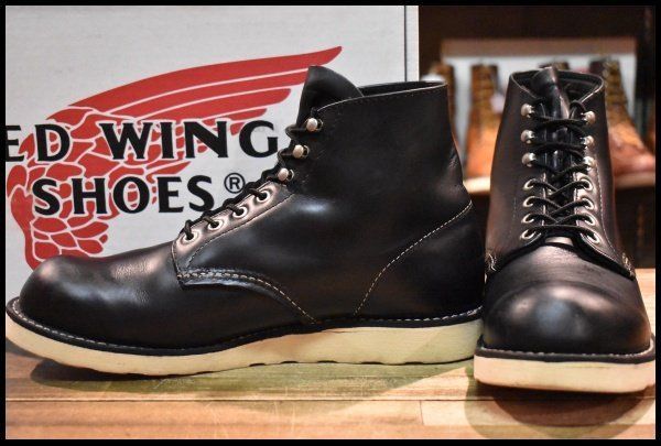 【9.5D 箱付 良品 犬タグ復刻 21年】レッドウィング 8165 アイリッシュセッター 黒 ブラッククローム ブーツ redwing HOPESMORE【GF116】