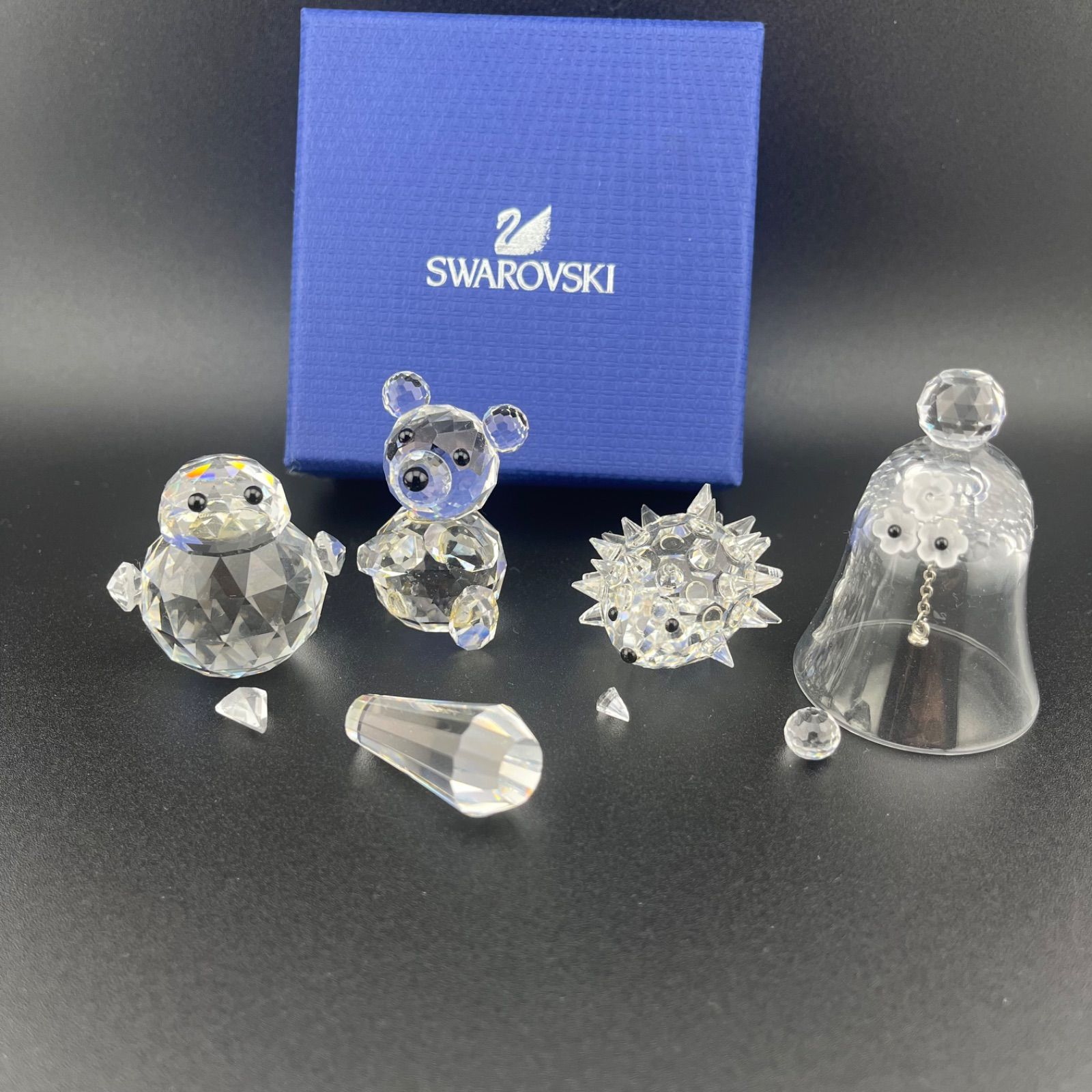 スワロフスキー　セット売り　置き物 訳あり】SWAROVSKI スワロフスキー置物セット - メルカリ
