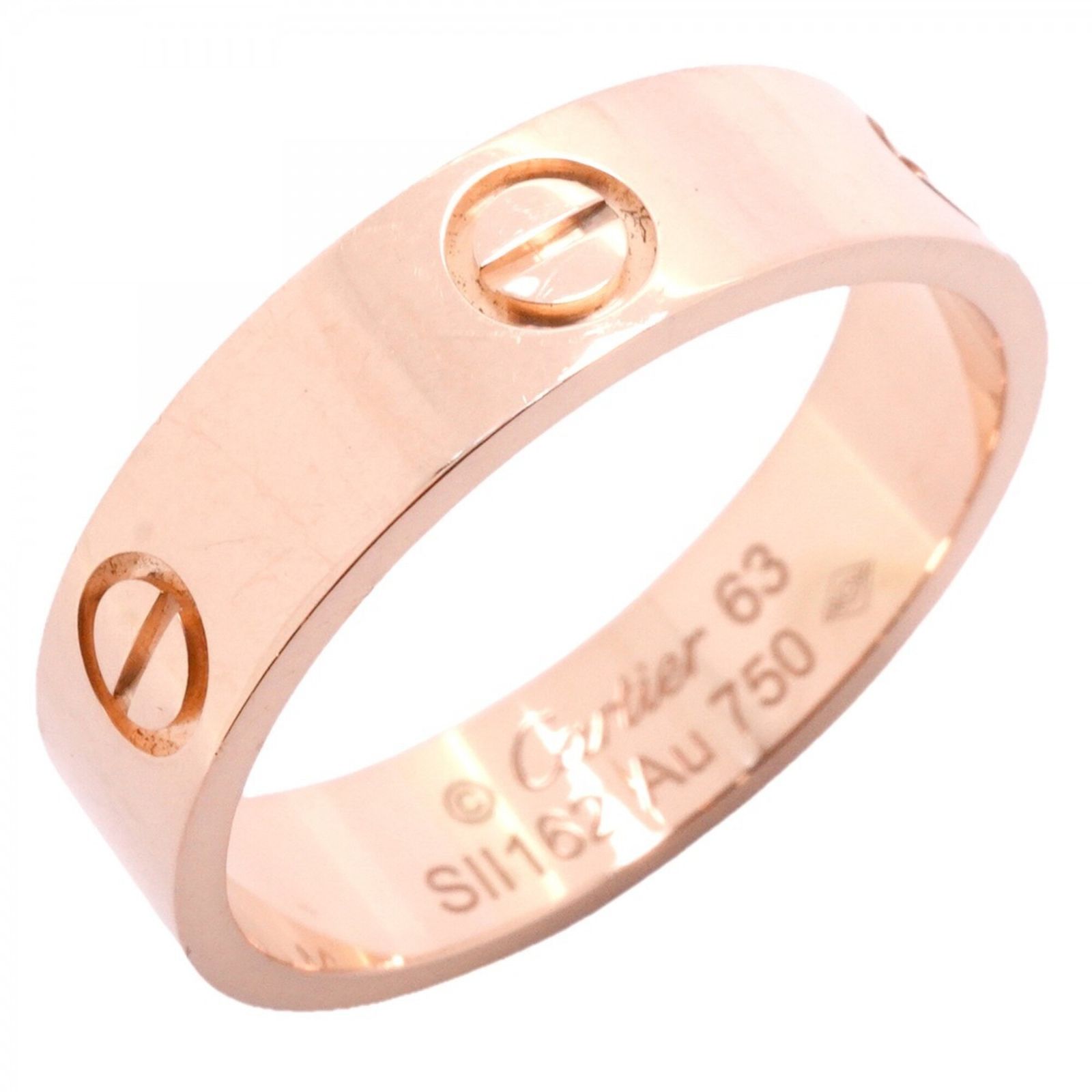 カルティエ(Cartier) カルティエ リング ラブ 18KPG ピンクゴールド ＃63メンズ