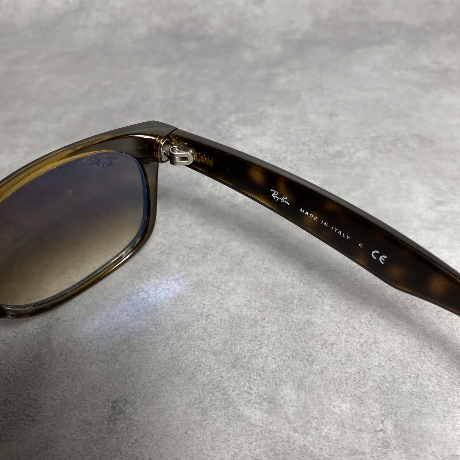WQ1186●Ray Ban：RB2132-F NEW WAYFARER サングラス ●58□18-140● ライトハバナ べっ甲柄フレーム/ブラウングラデーションレンズ レイバン ニューウェイファーラー
