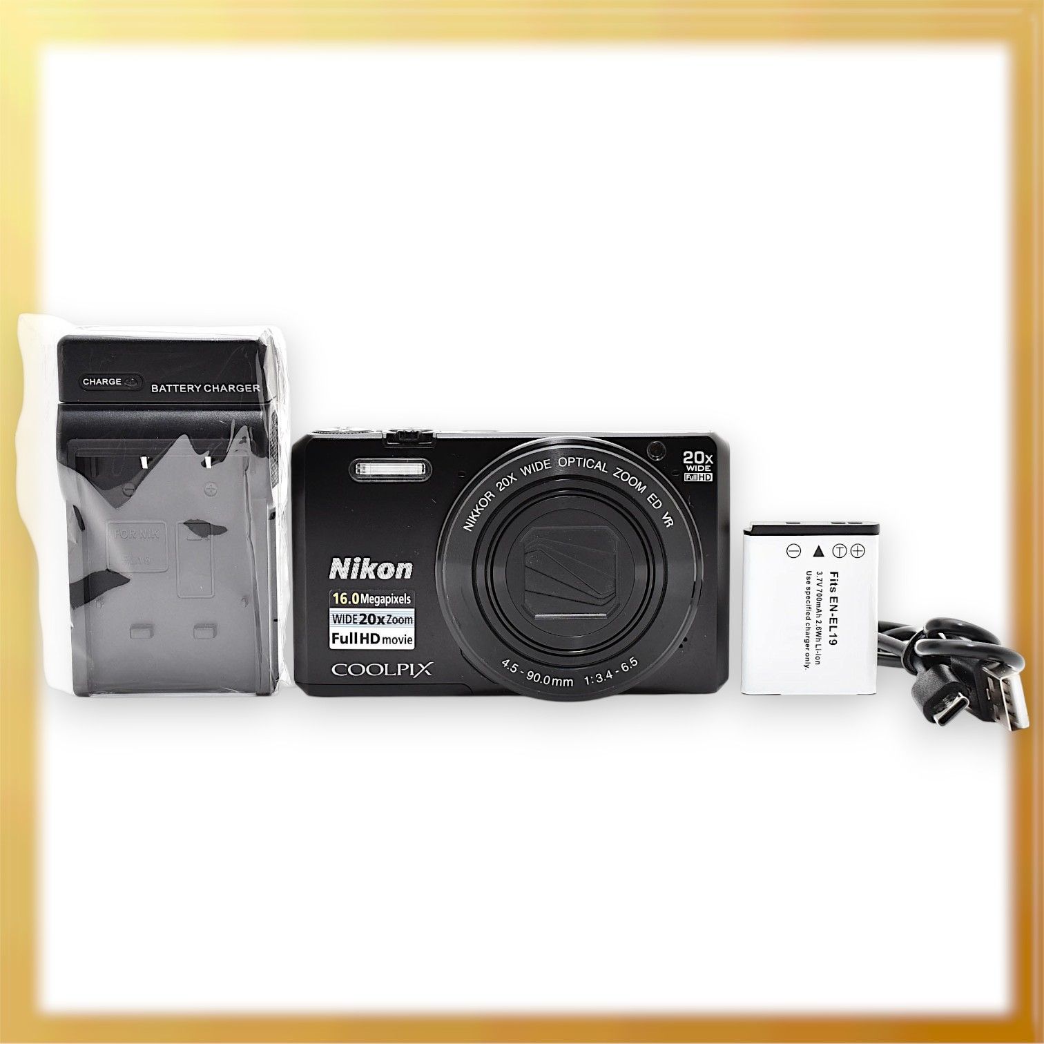 極美品｜Nikon COOLPIX S7000 デジタルカメラ ブラック｜M317