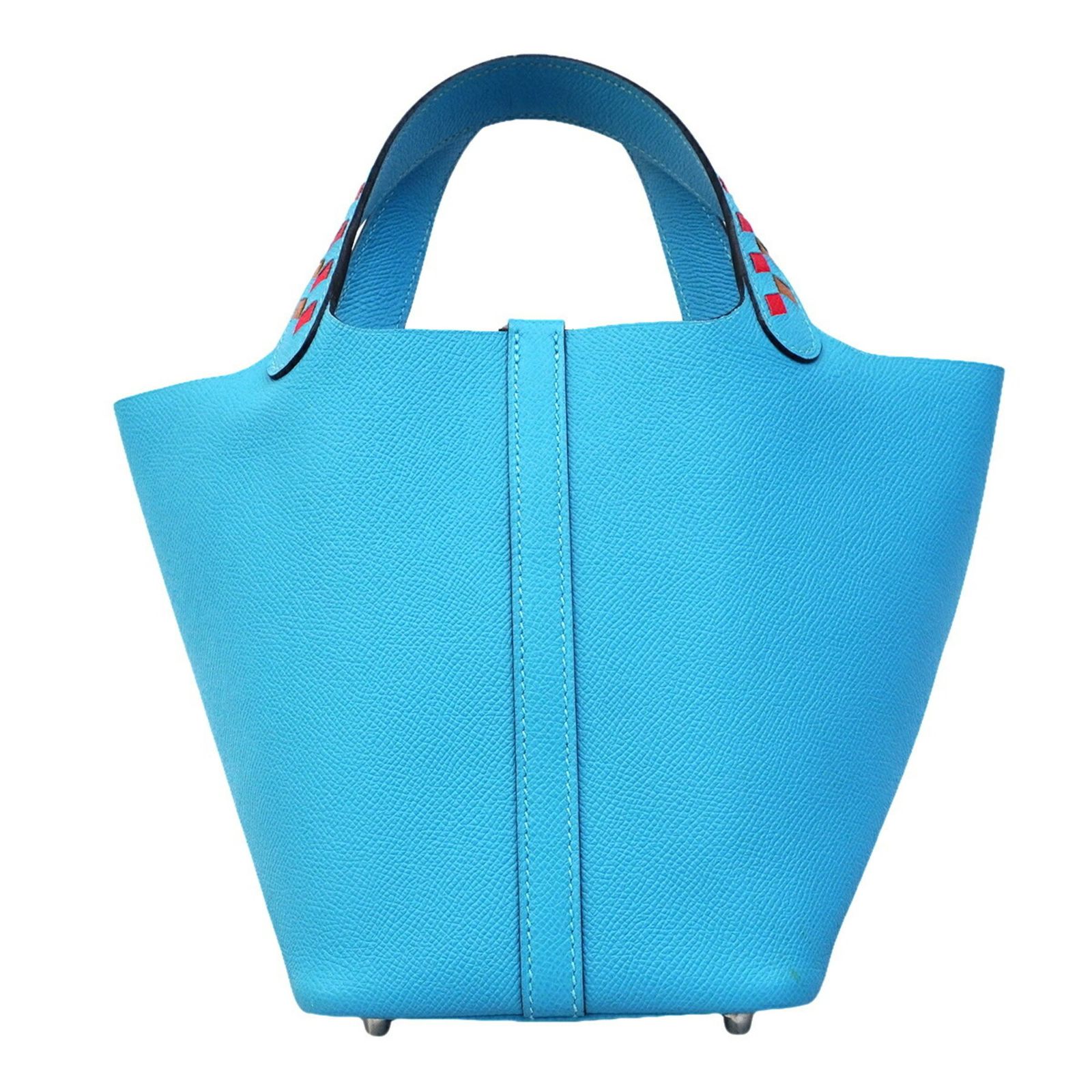 エルメス(Hermes) エルメス ハンドバッグ ピコタンロックPMトレサージュ ヴォーエプソン ブルーノール D刻印レディース OP007697
