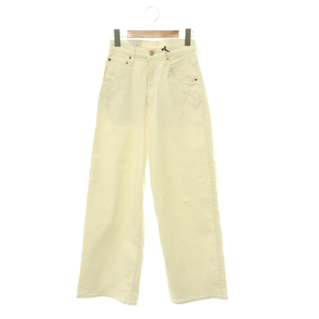 サート SURT ×Bigjohn 24SS ルーズシルエットデニム パンツ バギーパンツ ワイド ダメージ加工 00 白 ホワイト /HS ■OS