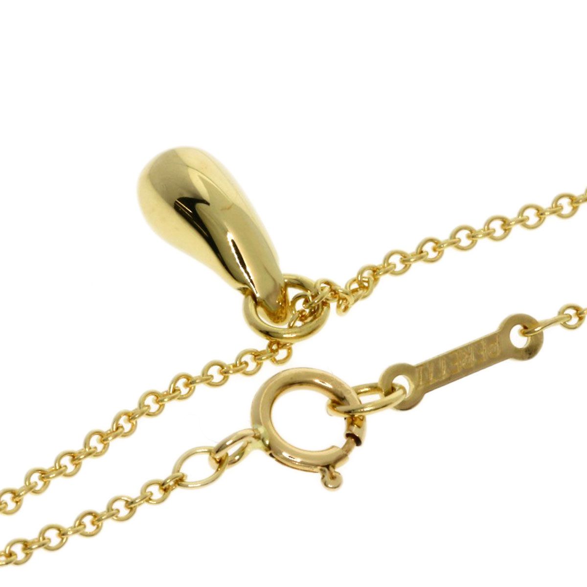 TIFFANY&Co. ティファニー ティアドロップ ネックレス K18YG 