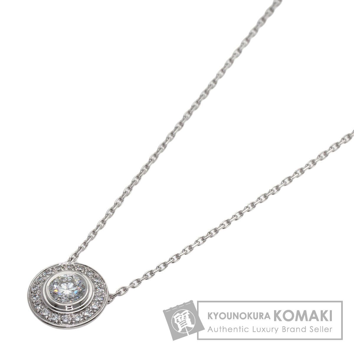 CARTIER カルティエ ダムール ダイヤモンド LM ネックレス K18WG レディース [中古]