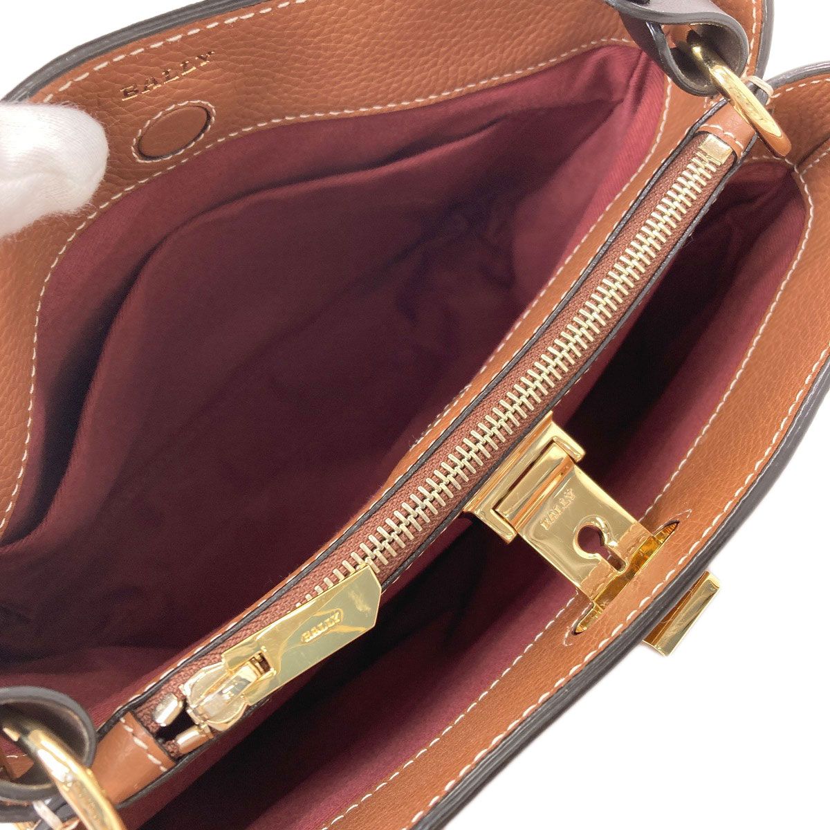 BALLY バリー 2WAY ハンドバッグ レザー レディース [中古] - メルカリ