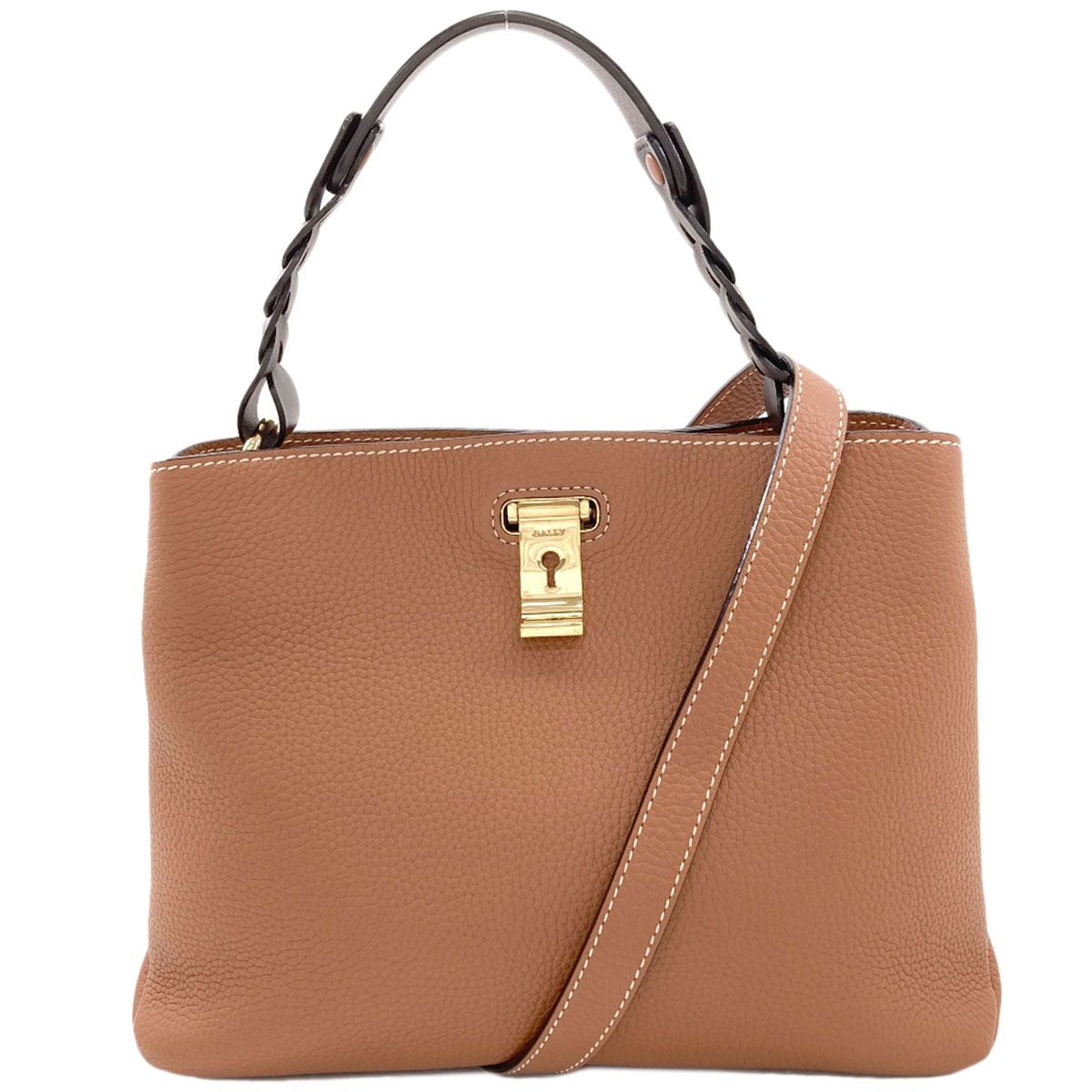 bally 2way ハンドバッグ BALLY バリー 2WAY ハンドバッグ レザー レディース [中古] - メルカリ