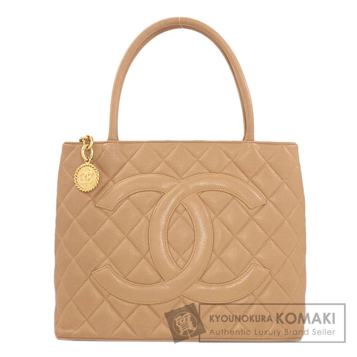 CHANEL シャネル 復刻トート ゴールド金具 トートバッグ グレインド カーフスキン レディース [中古]