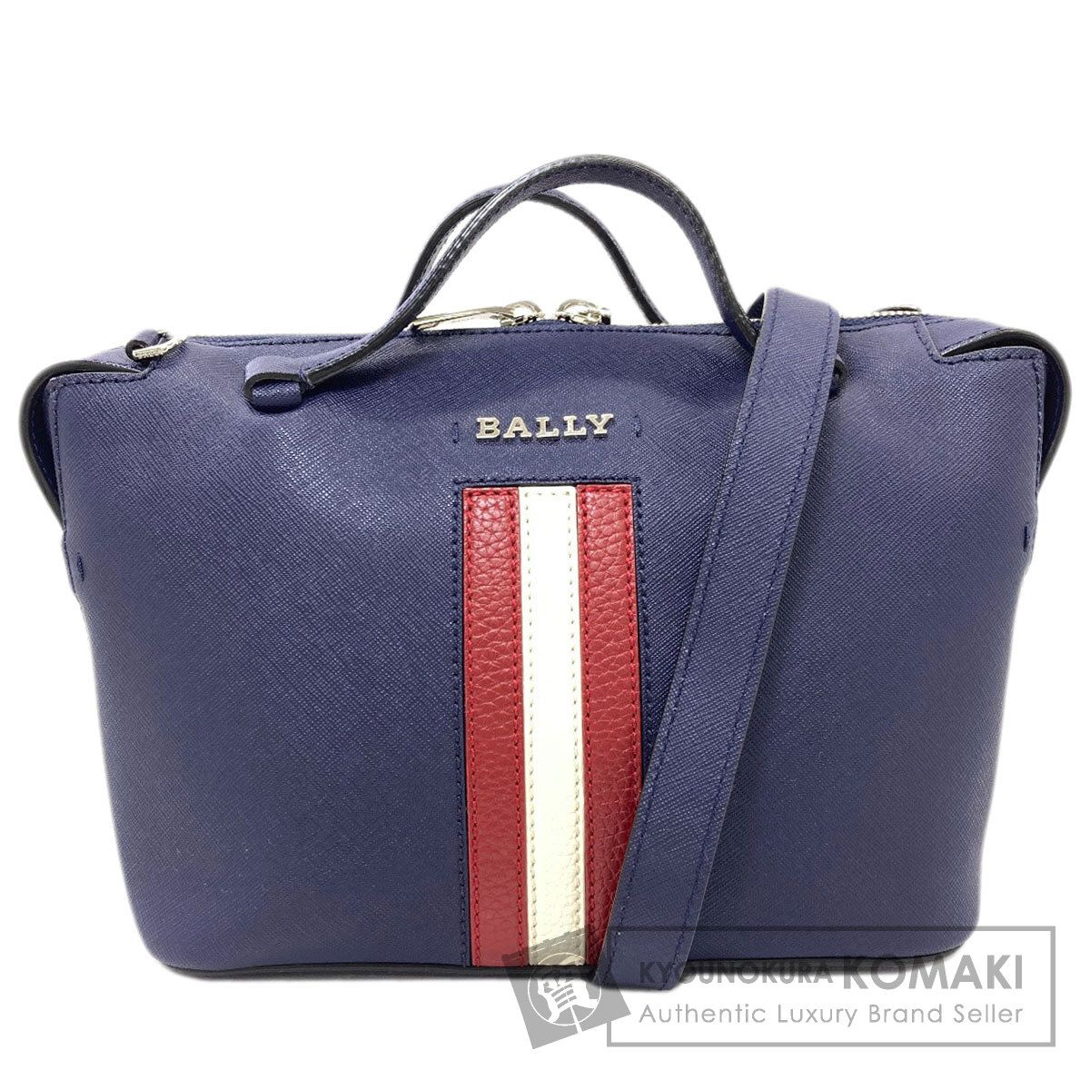 BALLY バリー バリーストライプ 2WAY ハンドバッグ PVC レディース [中古]