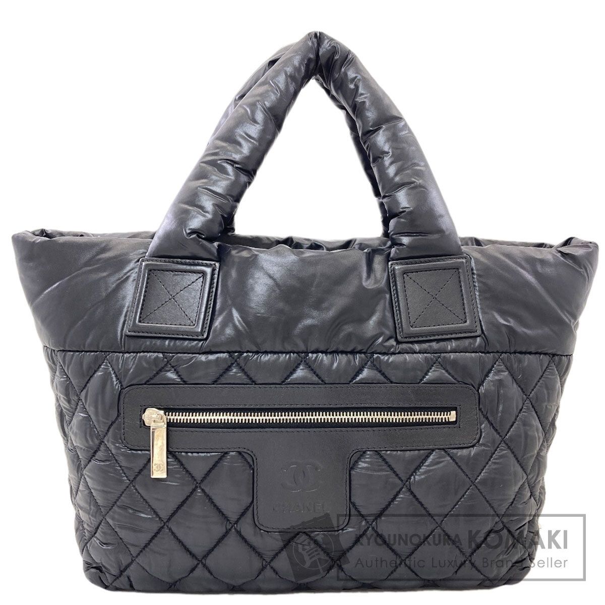 CHANEL シャネル コココクーン シルバー金具 ハンドバッグ ナイロン レディース [中古]