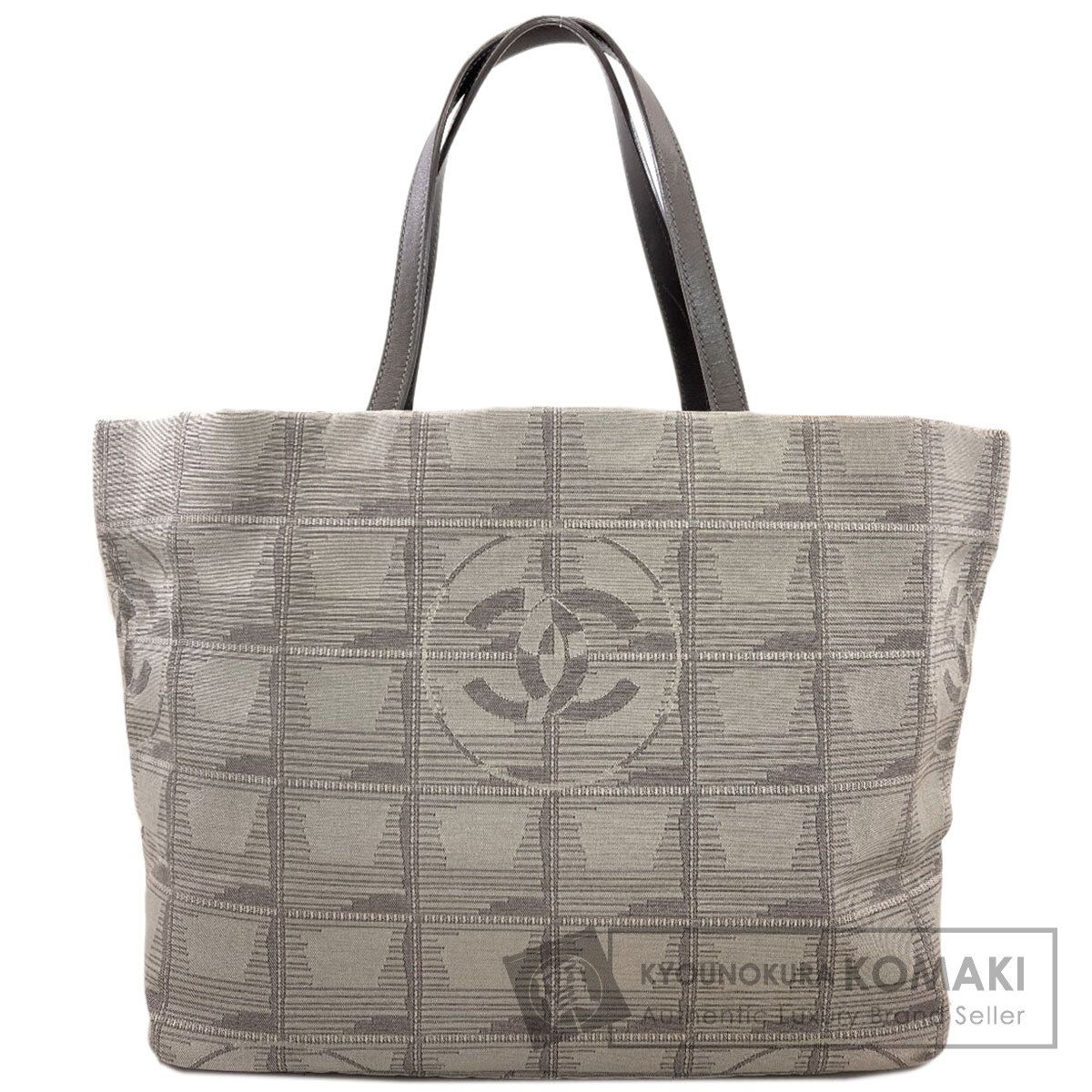 CHANEL シャネル ニュートラベルライン トートバッグ ナイロンジャガード レディース [中古]