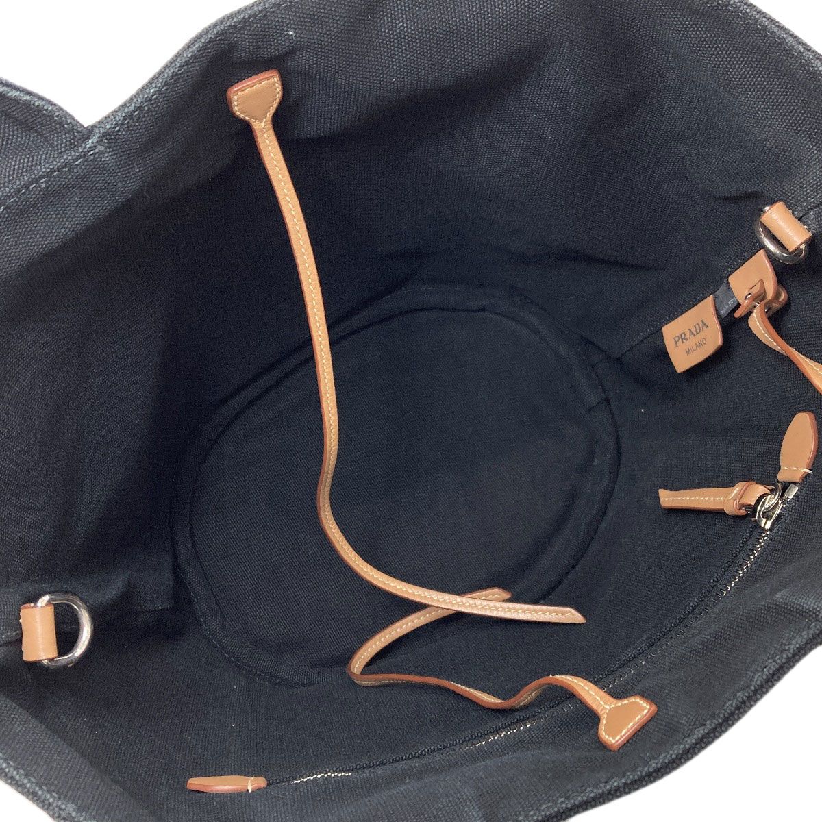 PRADA プラダ 1BG186 カナパ 2WAY トートバッグ キャンバス レディース