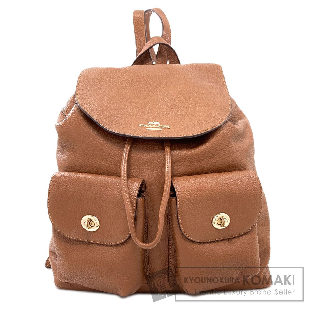 COACH コーチ F37410 ロゴ リュック・デイパック レザー レディース [中古]