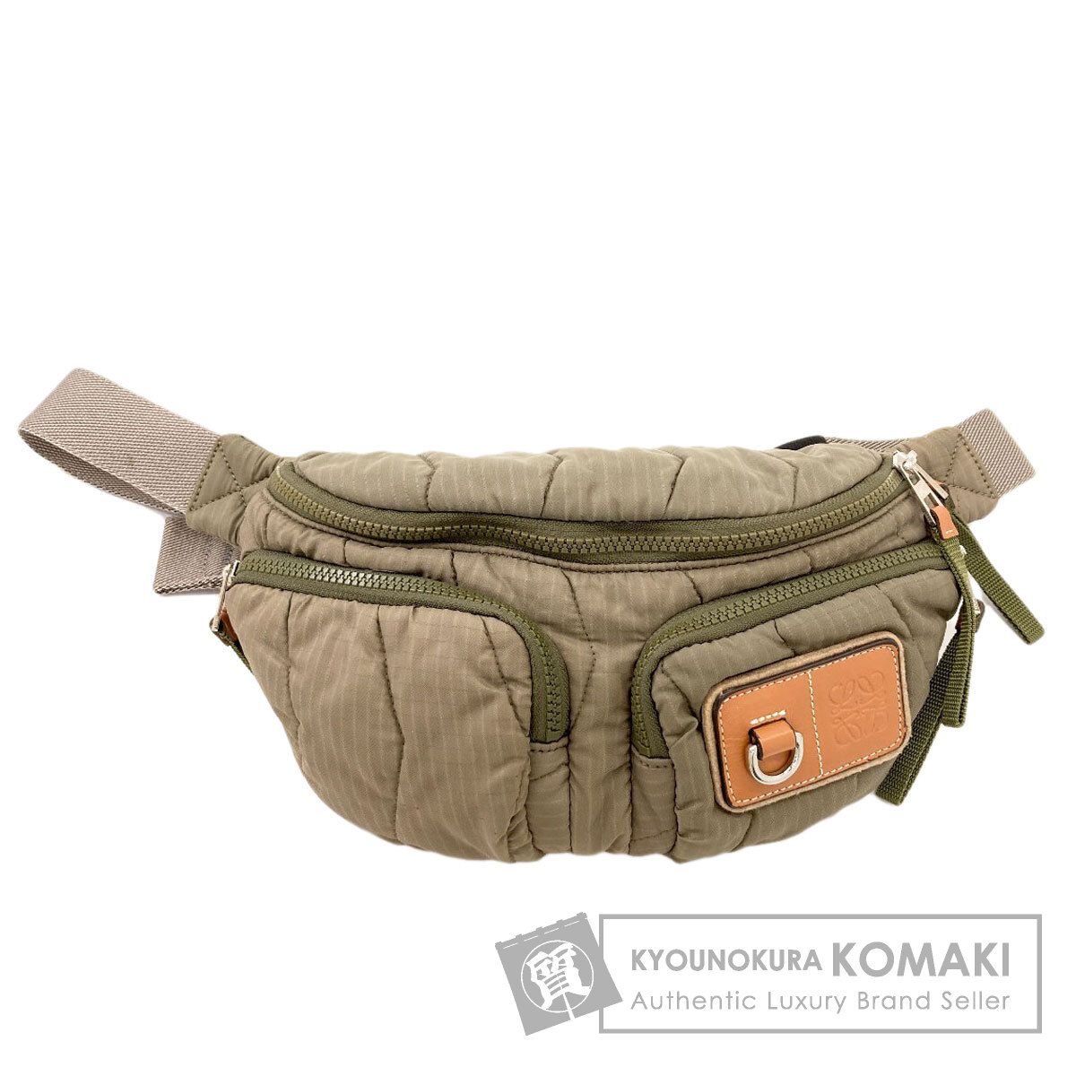 LOEWE ロエベ ロゴ ボディバッグ ナイロン レディース [中古]