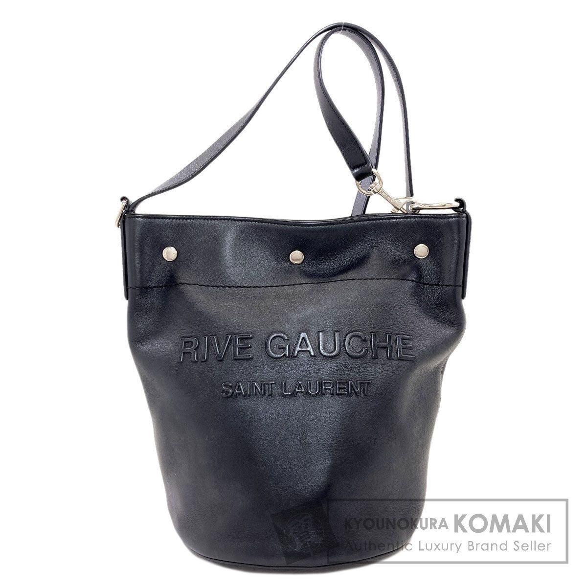 SAINT LAURENT サンローラン ロゴ ショルダーバッグ カーフ レディース [中古]