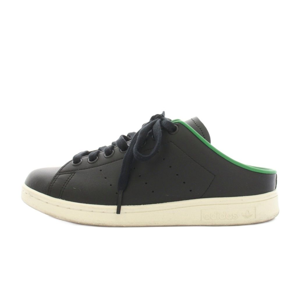 アディダスオリジナルス adidas originals スタンスミス ミュール STAN SMITH MULE スニーカー シューズ レザー US5.5 黒 ブラック 緑 グリーン FX5858 /YT