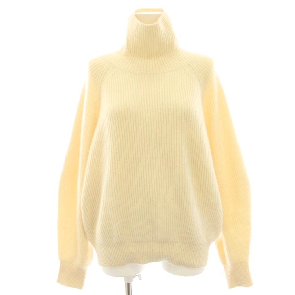 ボールジー BALLSEY トゥモローランド 23AW Cashmere Collection ハイネックプルオーバー ニット セーター 長袖 カシミヤ リブ S アイボリー 11-02-34-02904 /HN