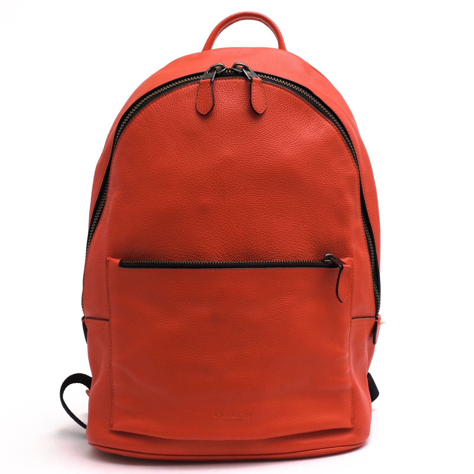 コーチ／COACH リュック バッグ バックパック メンズ 男性 男性用 レザー 革 本革 オレンジ 69351 Metropolitan soft backpack メトロポリタン ソフト バックパック シボ革 シュリンクレザー ノートPC収納可 デイパッ
