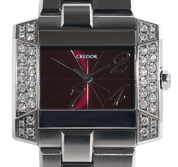 美品 SEIKO セイコー CREDOR クレドール GSTE919 1E70-0BL0 ダイヤベゼル クォーツ レディース