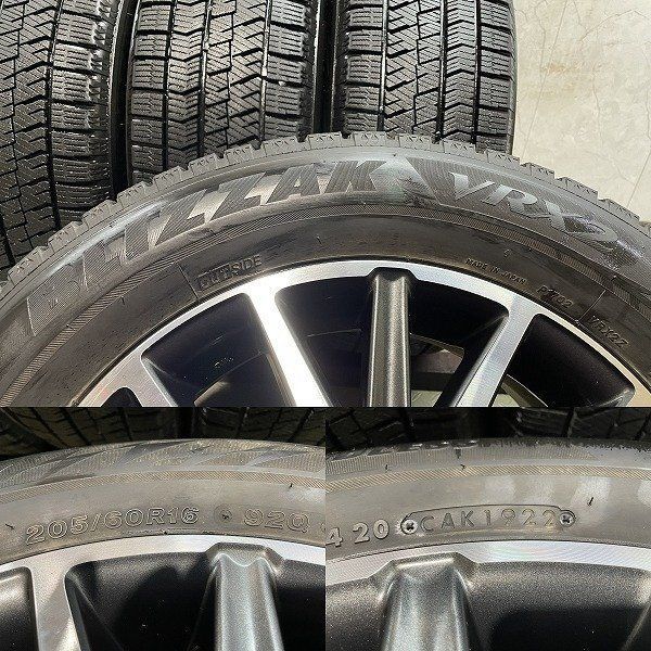BS BLIZZAK VRX2 205/60R16】スタッドレス【TOYOTA 80ヴォクシー 純正