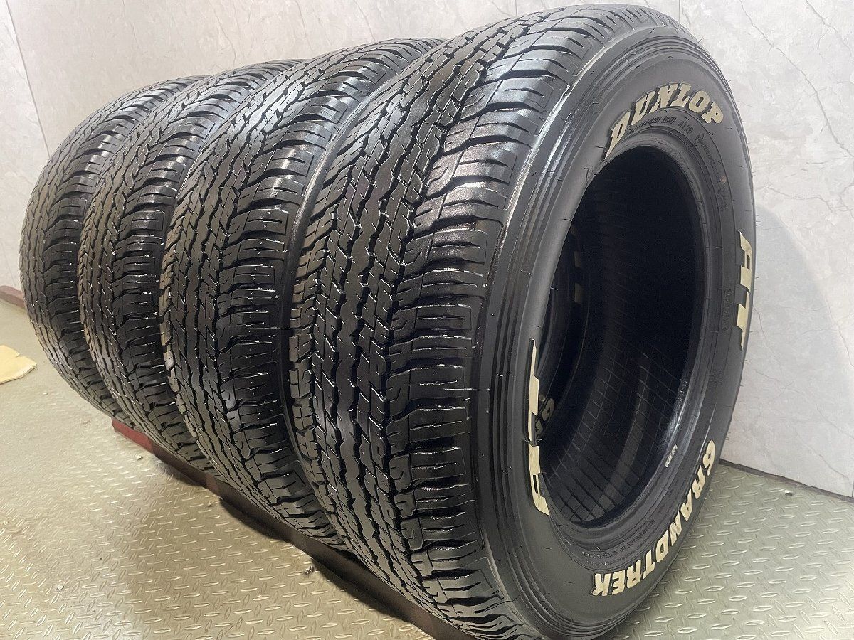 【走行短め】DL GRANDTREK AT25 265/60R18 18インチ 夏タイヤ 4本 21年 ホワイトレター ランクルプラド ハイラックス パジェロ等　(MTH068)