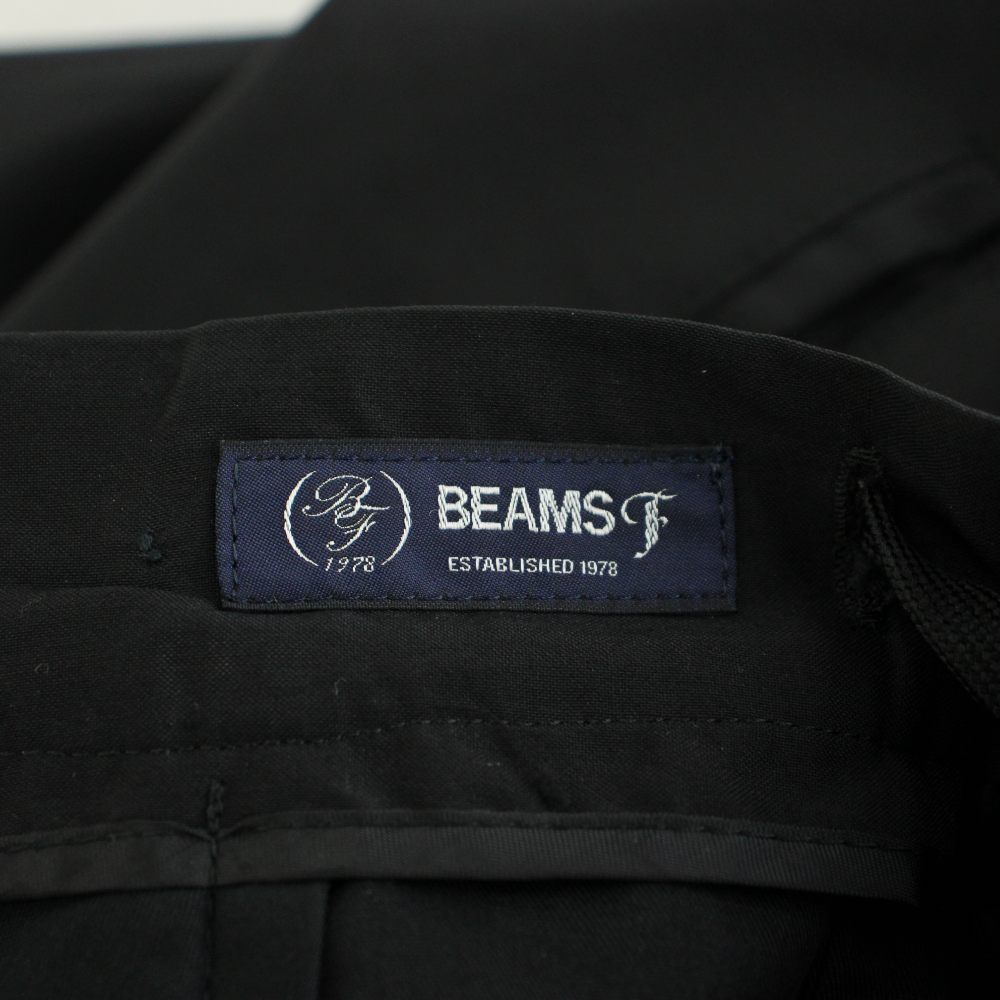【BEAMSF（made in Italy)】スラックス　46 ビームスエフ BEAMS F パンツ スラックス 46 黒 ブラック /AN34 □MA