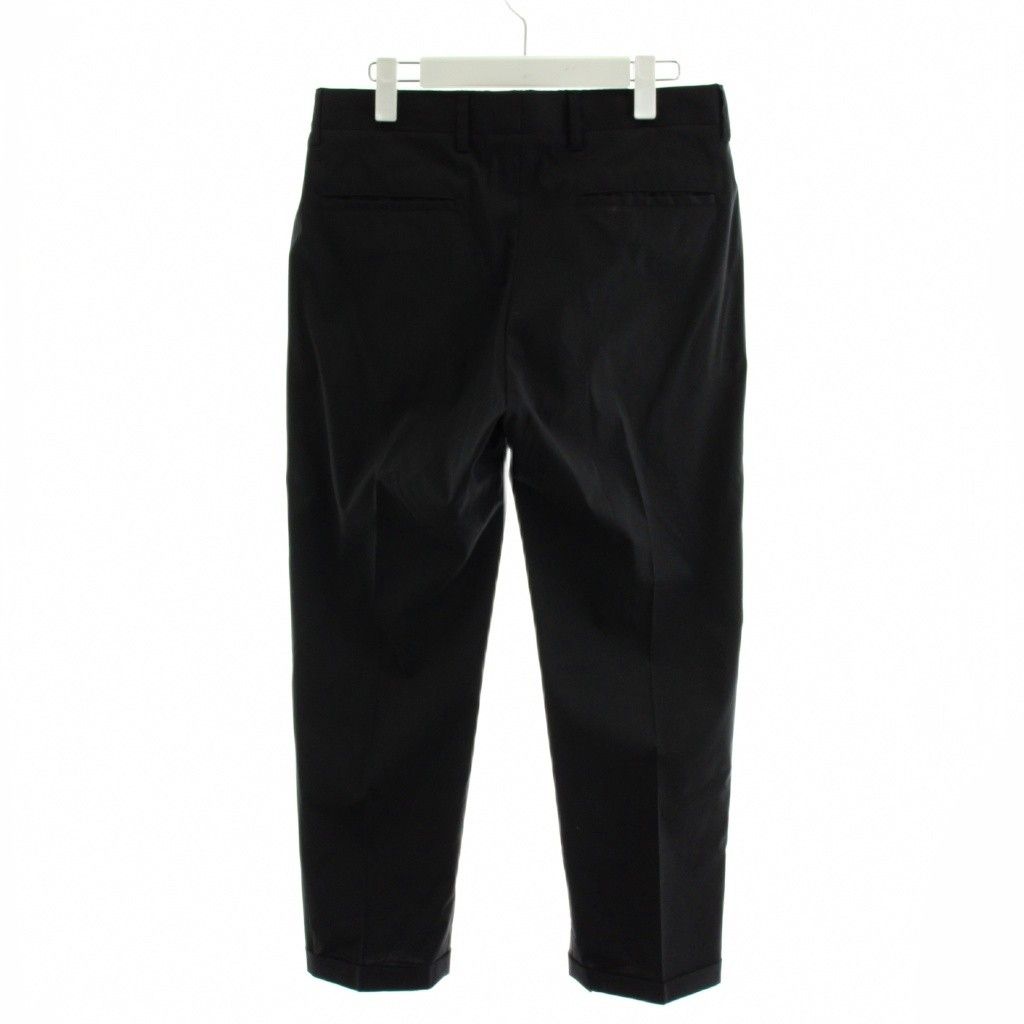 【BEAMSF（made in Italy)】スラックス　46 ビームスエフ BEAMS F パンツ スラックス 46 黒 ブラック /AN34 □MA